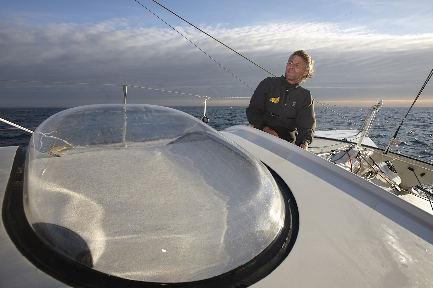 Bernard Stamm et Jean Le Cam (FRA) à bord de l'IMOCA 60 Cheminées Poujoulat