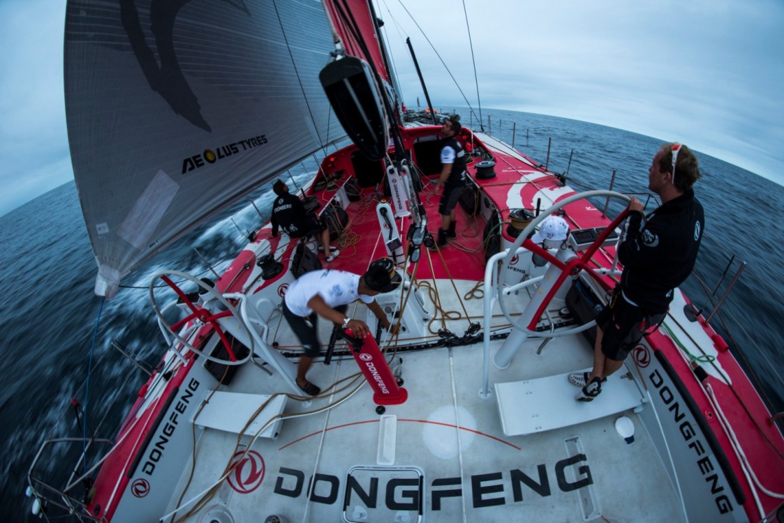 2014-15, Dongfeng Race Team, Leg6, OBR, VOR, Volvo Ocean Race, onboard, stern, Kevin Escoffier