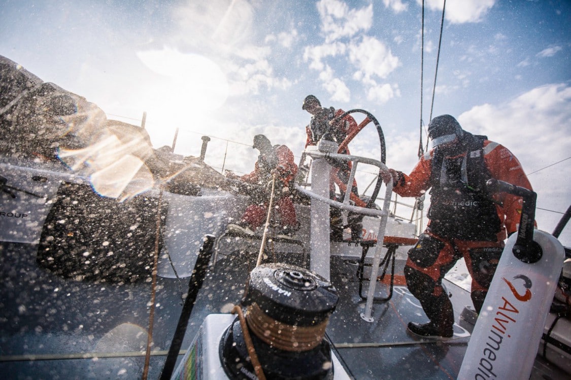 2014-15, Leg8, ONBOARD, TEAM ALVIMEDICA, VOR, Volvo Ocean Race, splash, spray, Bay of Biscay