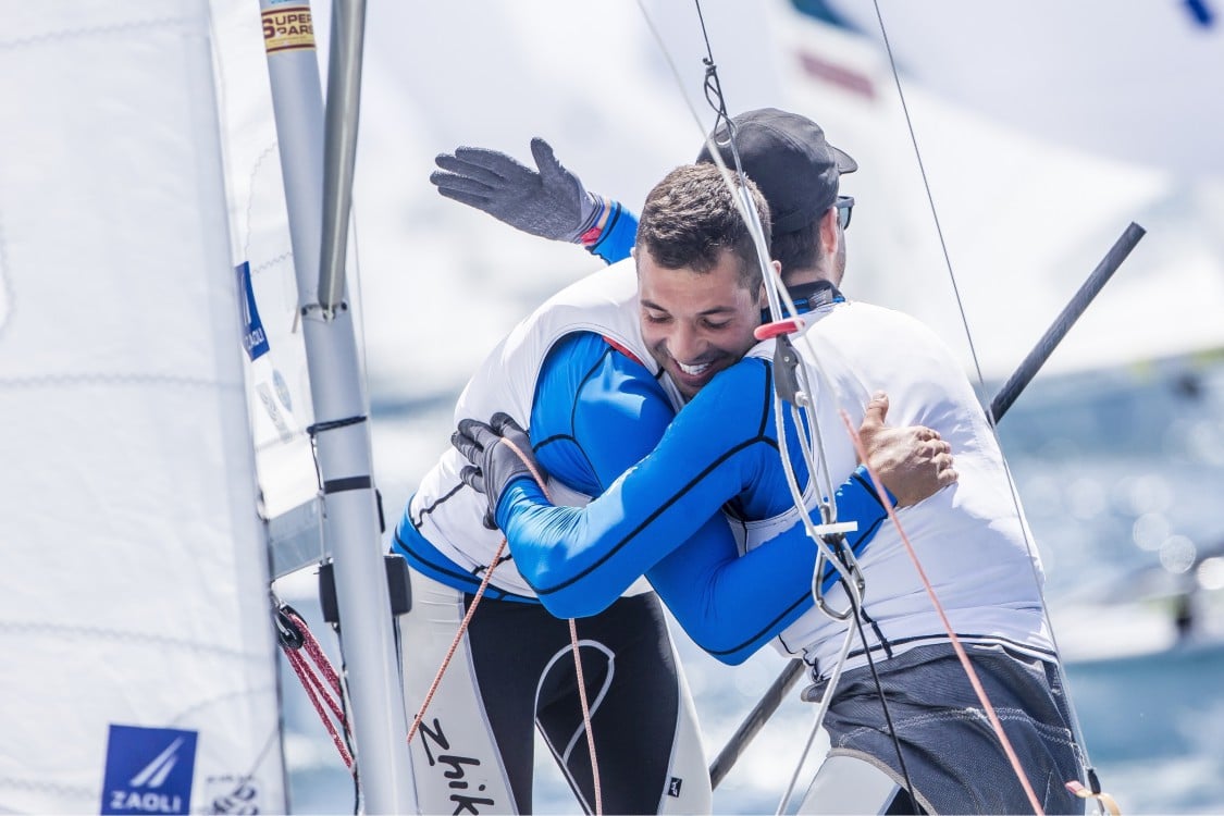 470, 470 M, 470 Men FRA FRA-27 4 Sofian Bouvet Jeremie Mion, 470 europeans, Olympic, Sailing