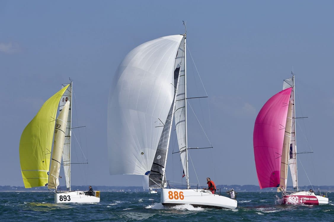 05-2017, LA TRINITE SUR MER, FRANCE, monocoque, monohull, OUTSIDE, BRITANNY, MINI, CLASS MINI, MINI EN MAI, 890, NAUTISCAN 3D, Patou, Henri, Série, Ofcet 650, 893, OLIVERTESSLOFF.COM, Tessloff, Oliver, Pogo 3, 886, STINKFOOT, Van Doorn, Sander