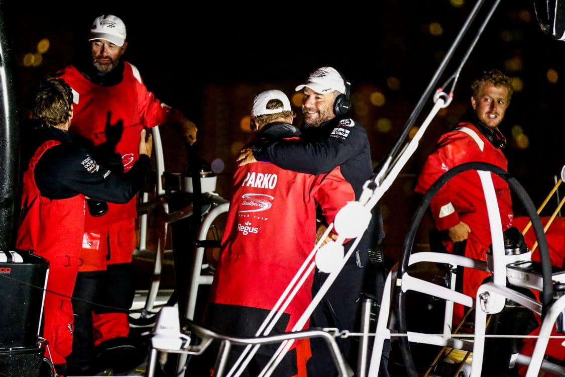 Bowman,Skipper,China,Leg 4,Emotion,Hong Kong,Celebration,Luke Parkinson,2017-18,on board,on-board,Arrivals,port, host city,Team Sun Hung Kai/Scallywag,David Witt,Witty,Melbourne-Hong Kong